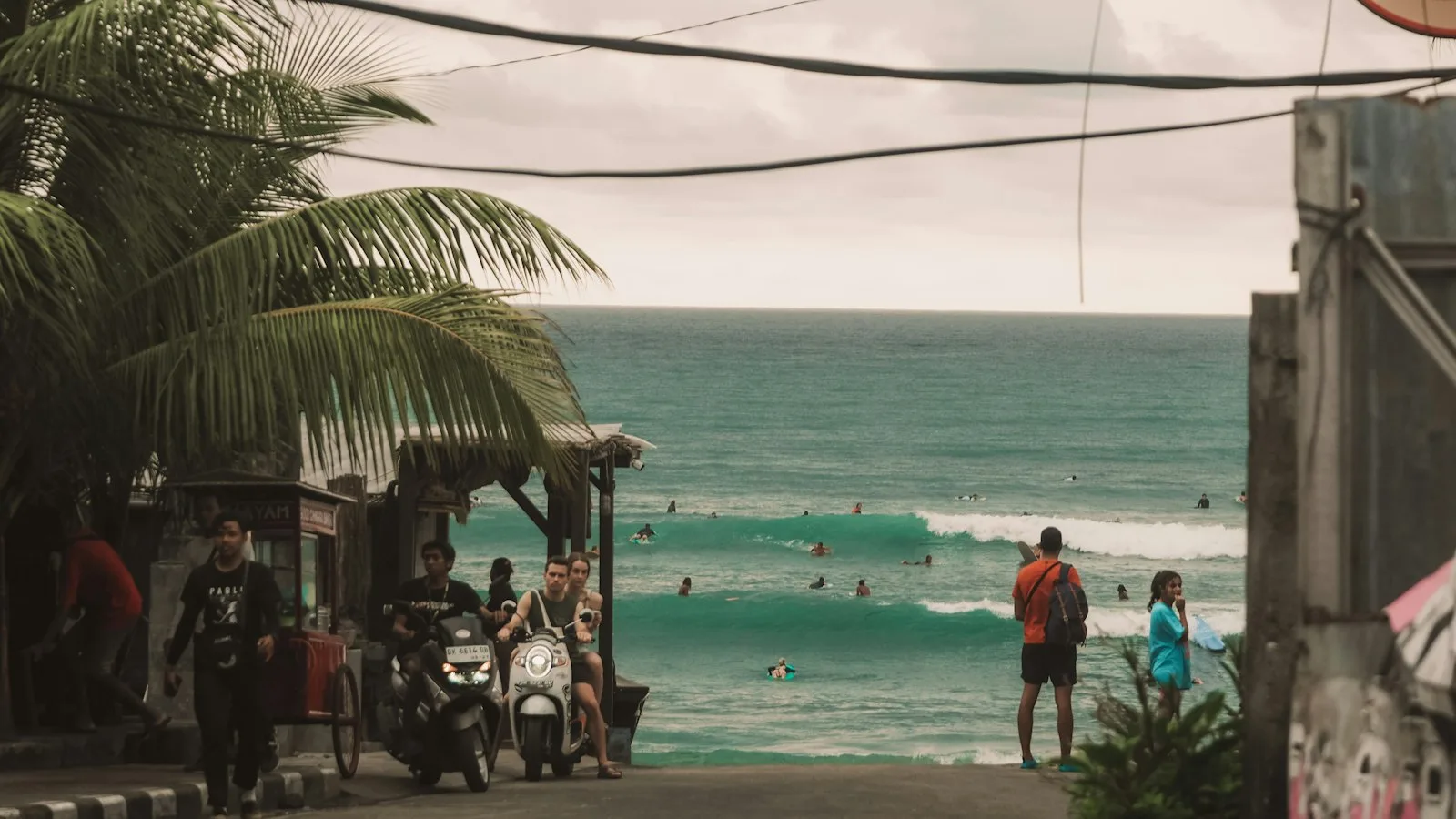 People walking on a beach